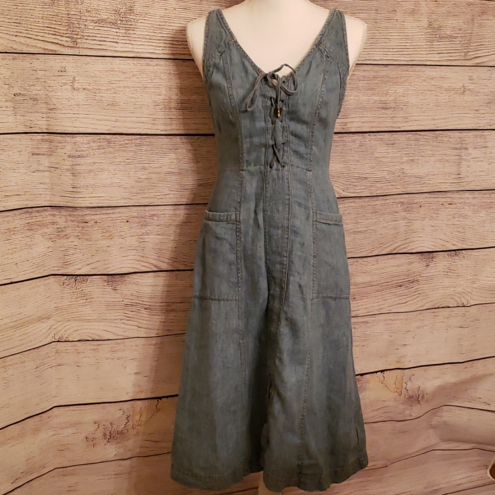Anthropologie Lightweight Denim Dress, Sz 4